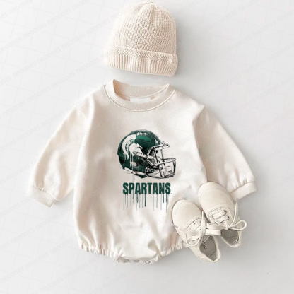 Michigan State Spartans  Baby Game Day Romper and Adult Sweatshirt