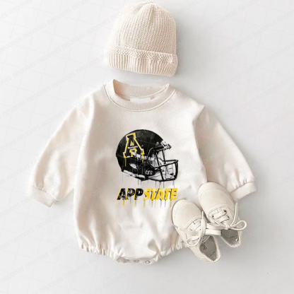 Appalachian State University Baby Game Day Romper and Adult Sweatshirt