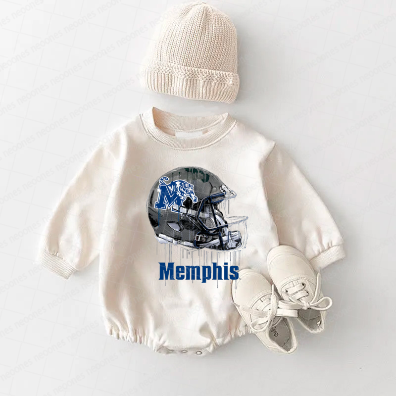 Memphis Tigers Baby Game Day Romper and Adult Sweatshirt