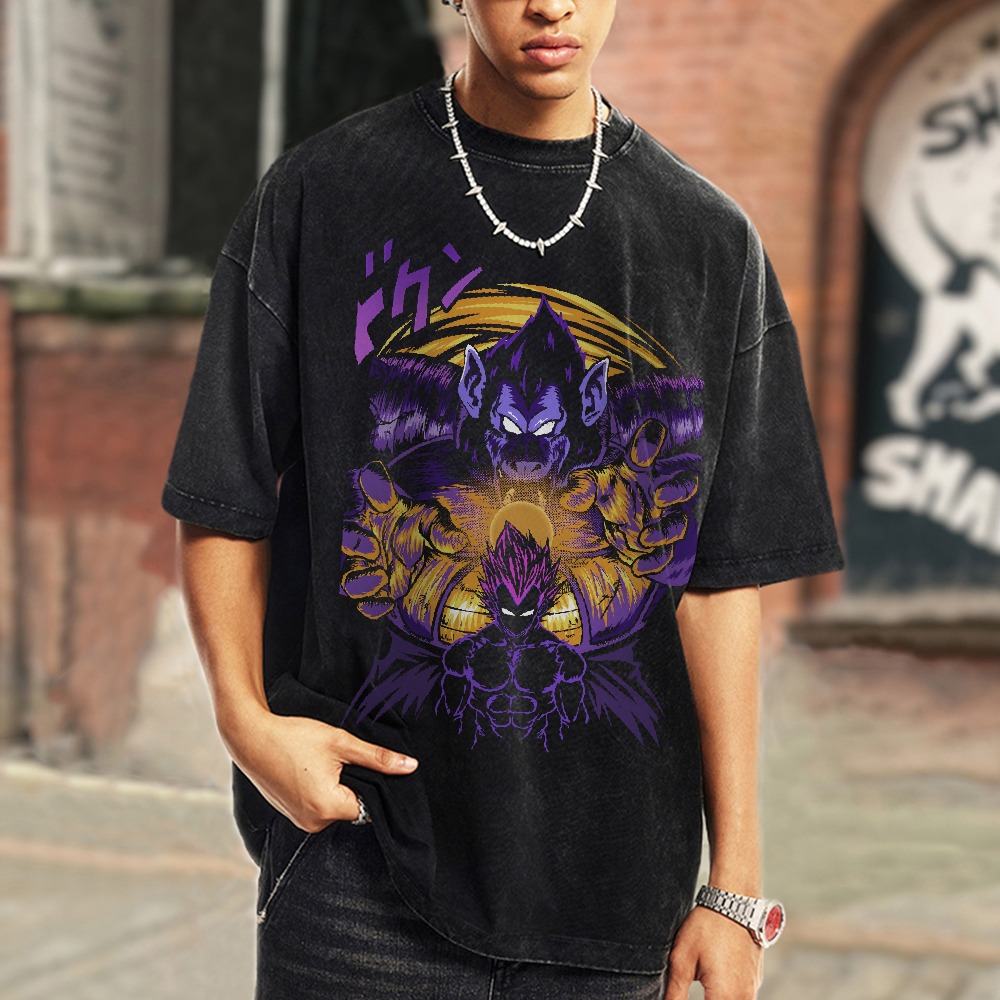 Vintage Snowflake Washed T-Shirt  | Dragon Ball Super