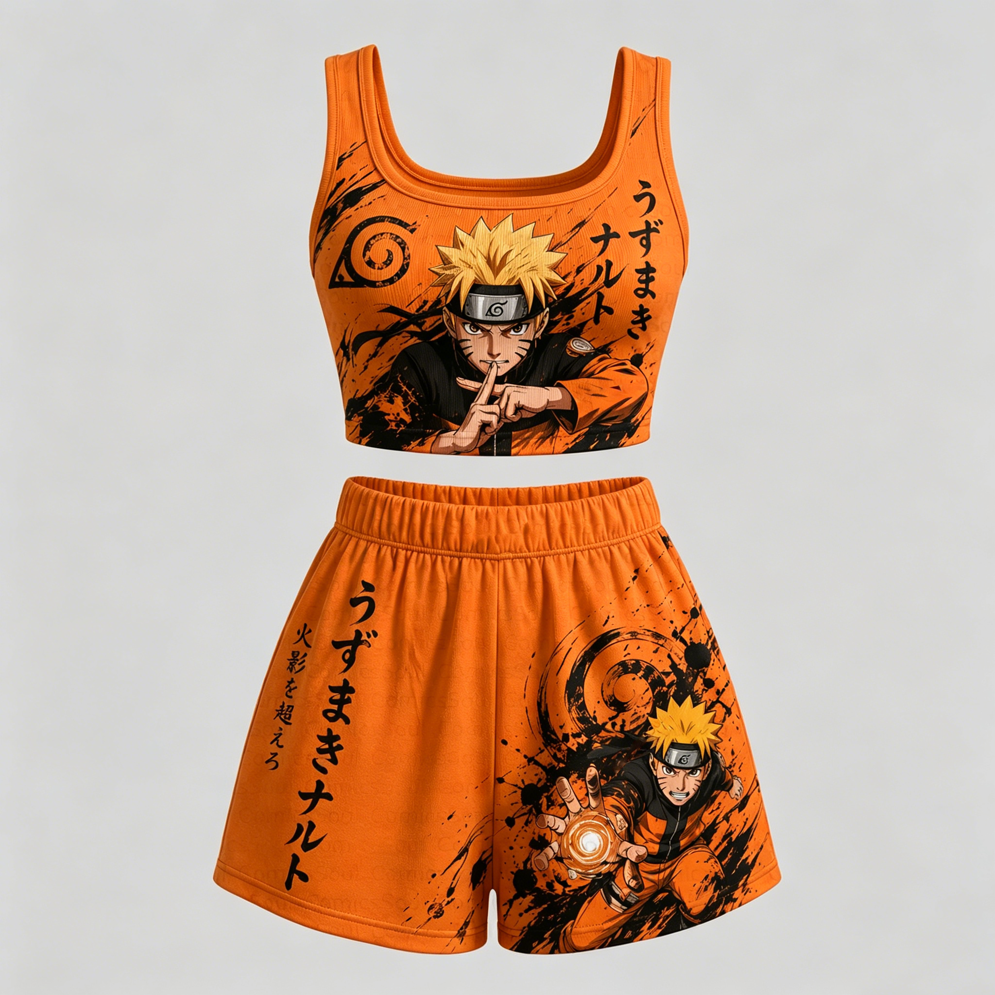 [Copy]Animescollection Naruto Vest and shorts Two-Piece Set