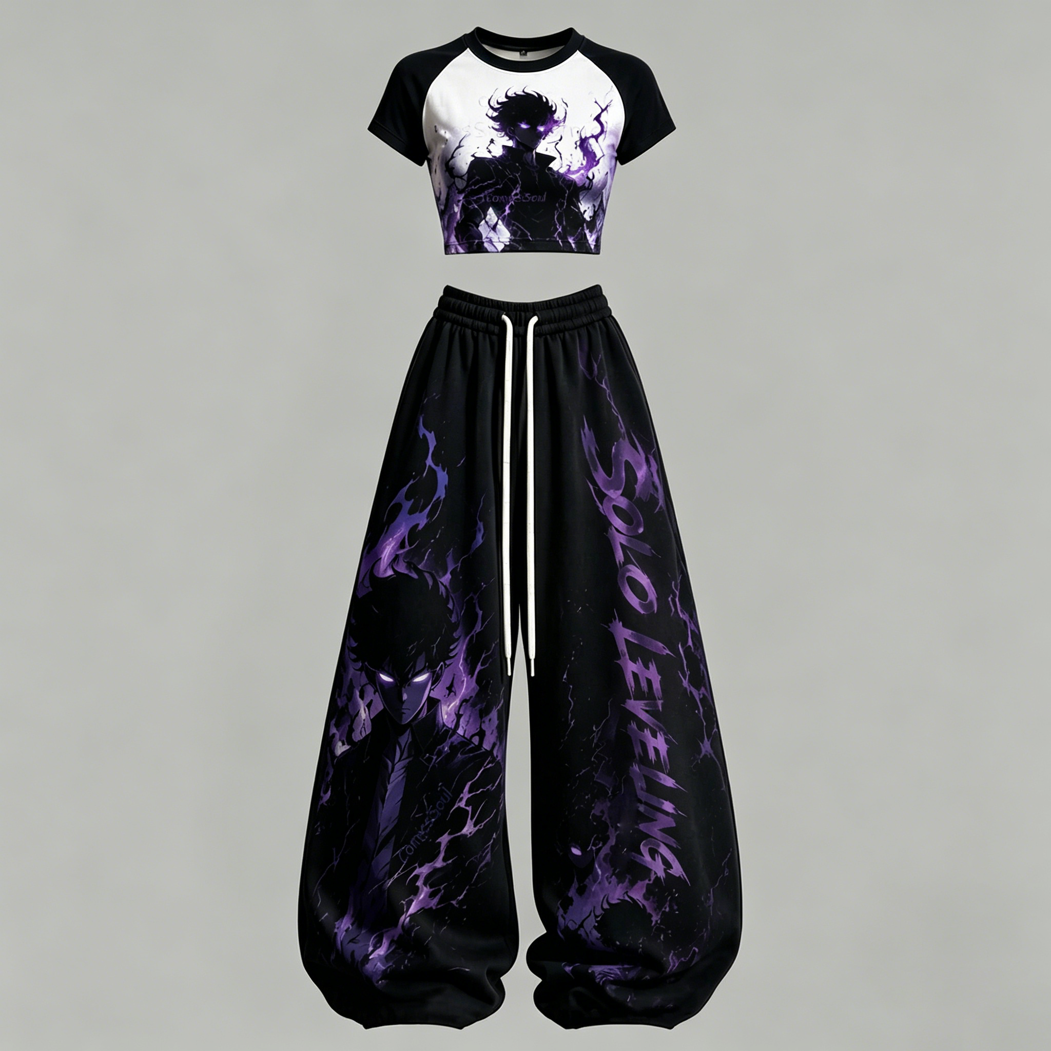 Solo Leveling T-Shirt & Elasticated Trousers Two-Piece Set