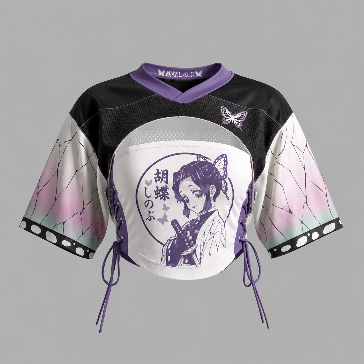 Demon Slayer Mesh Short-Sleeve Bandeau Set