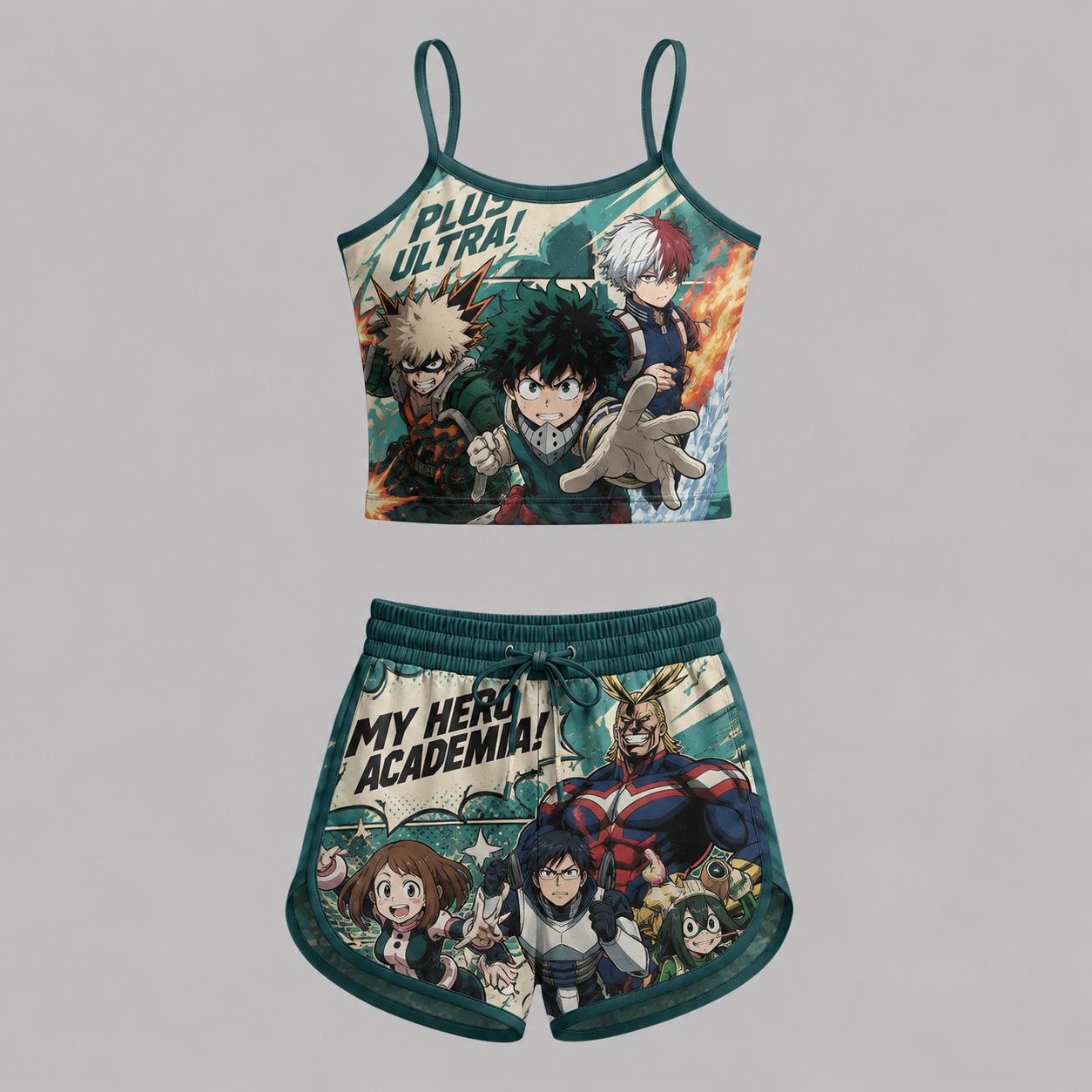 My Hero Academia Anime Shorts and Crop Top Set