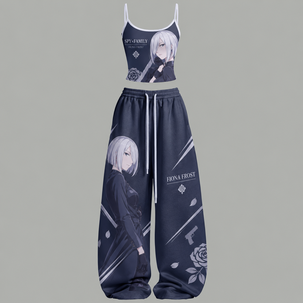 Spy x Family Women's Top and Elastic-Waist Pants Two-Piece Set