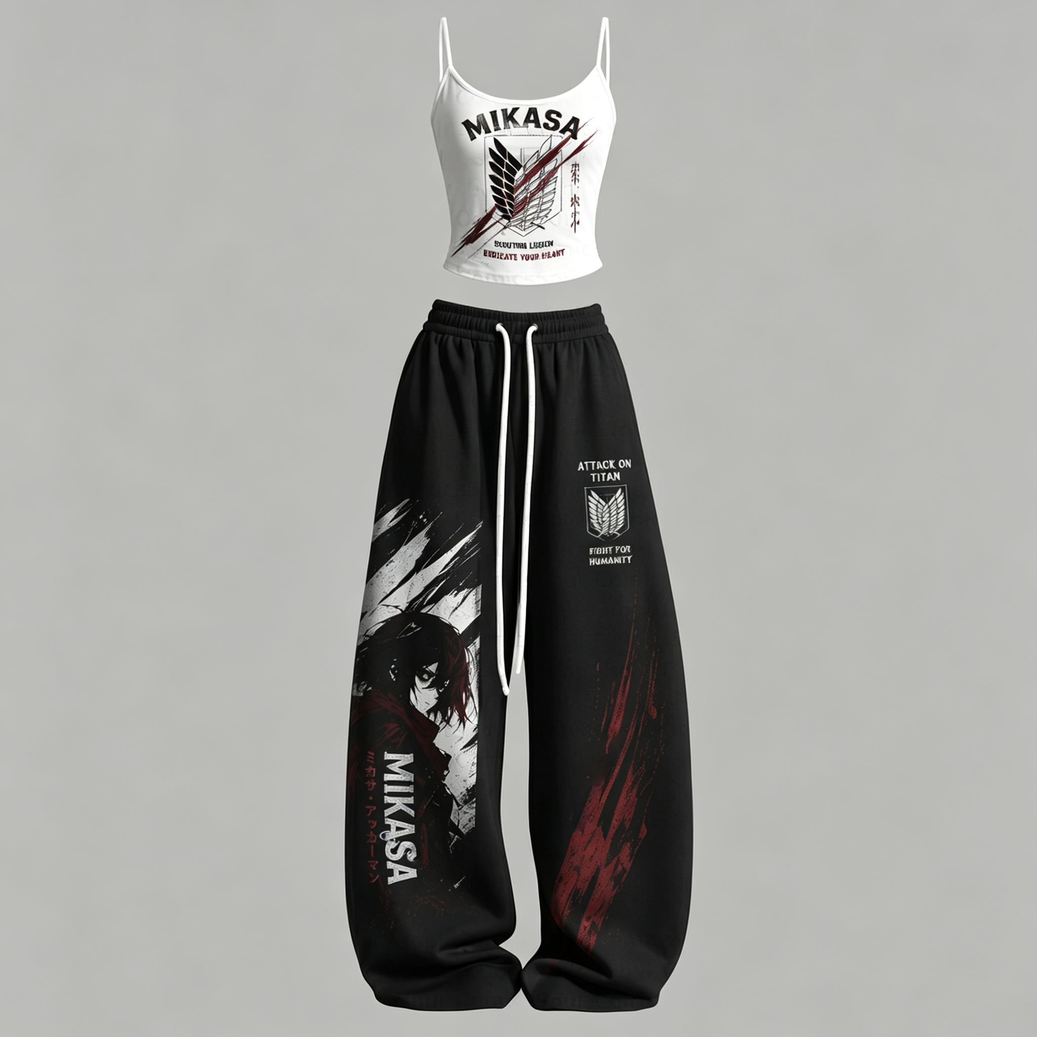 Attack on Titan Top & Elasticated Trousers Two-Piece Set