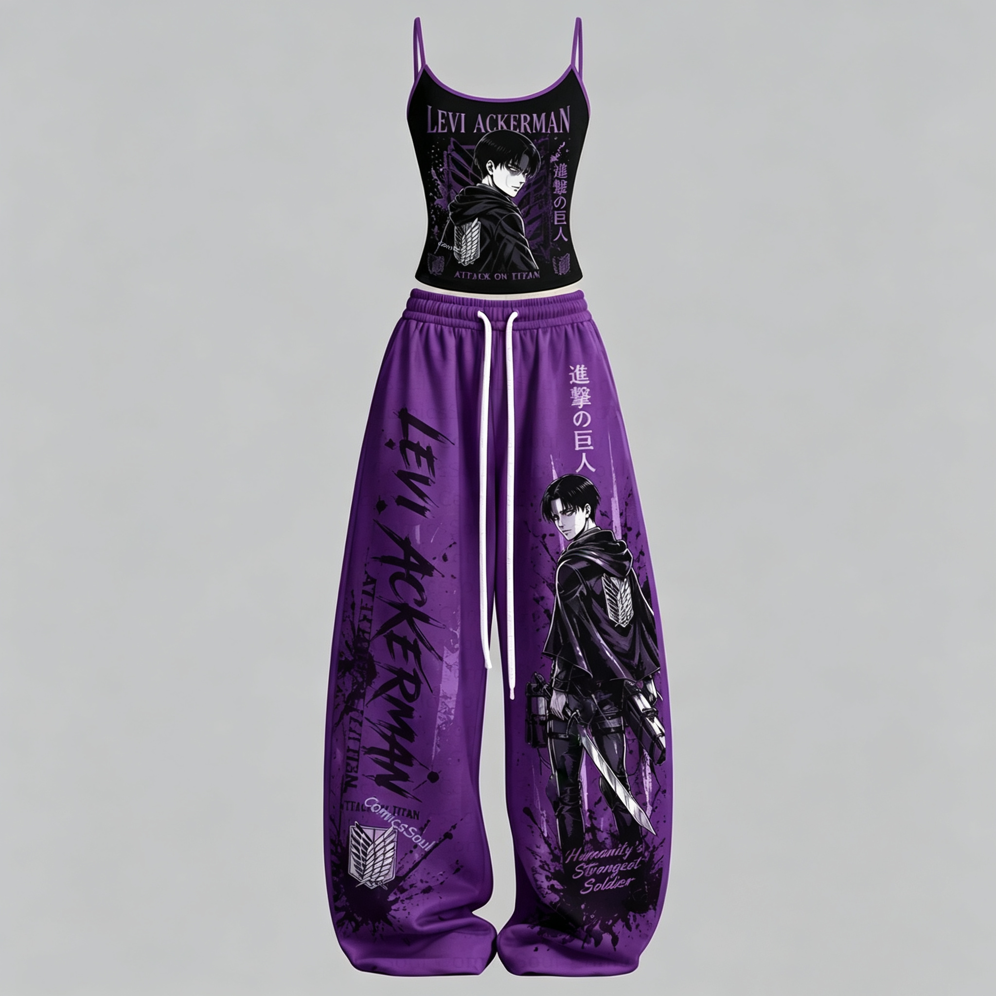 Attack on Titan Top & Elasticated Trousers Two-Piece Set