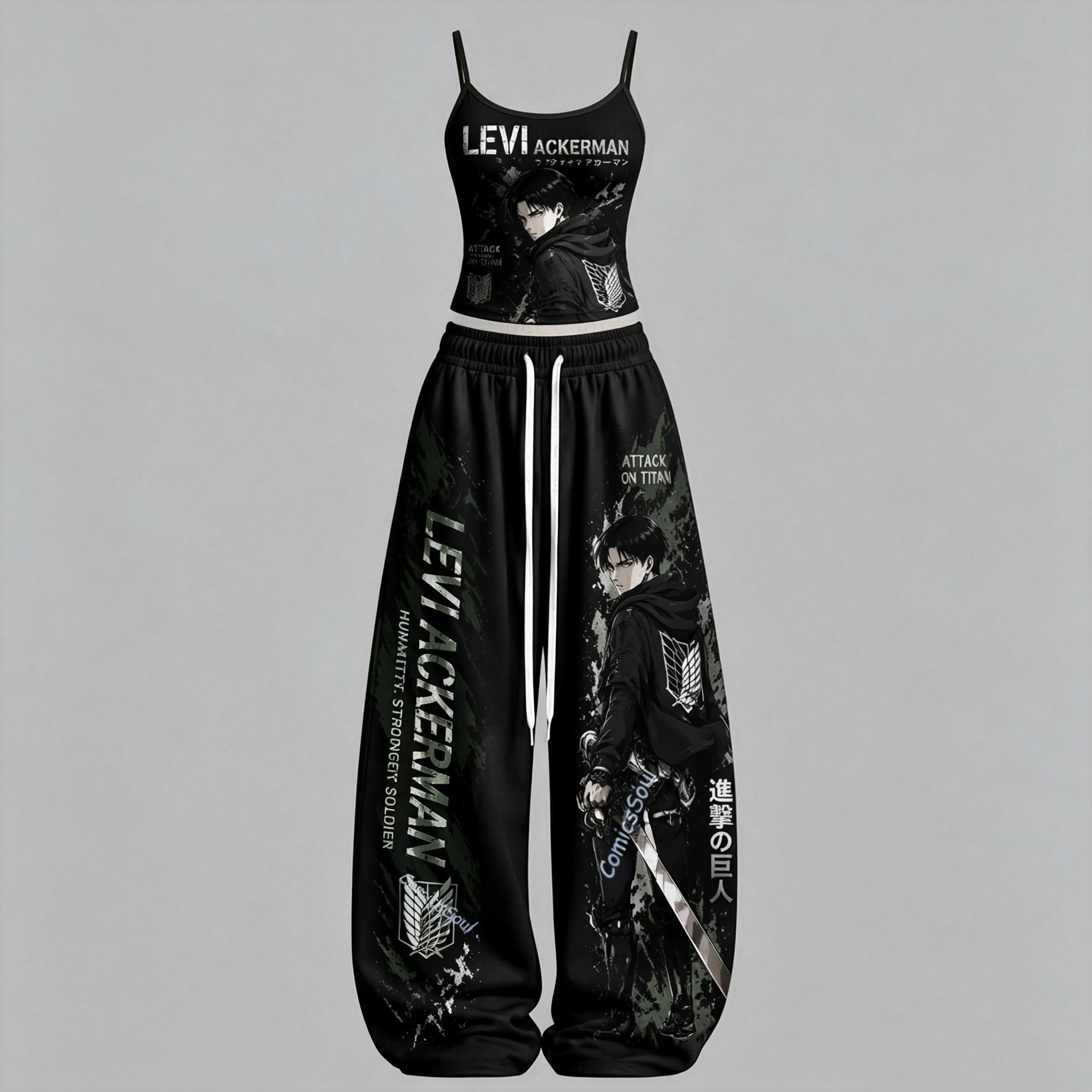 Attack on Titan Top & Elasticated Trousers Two-Piece Set