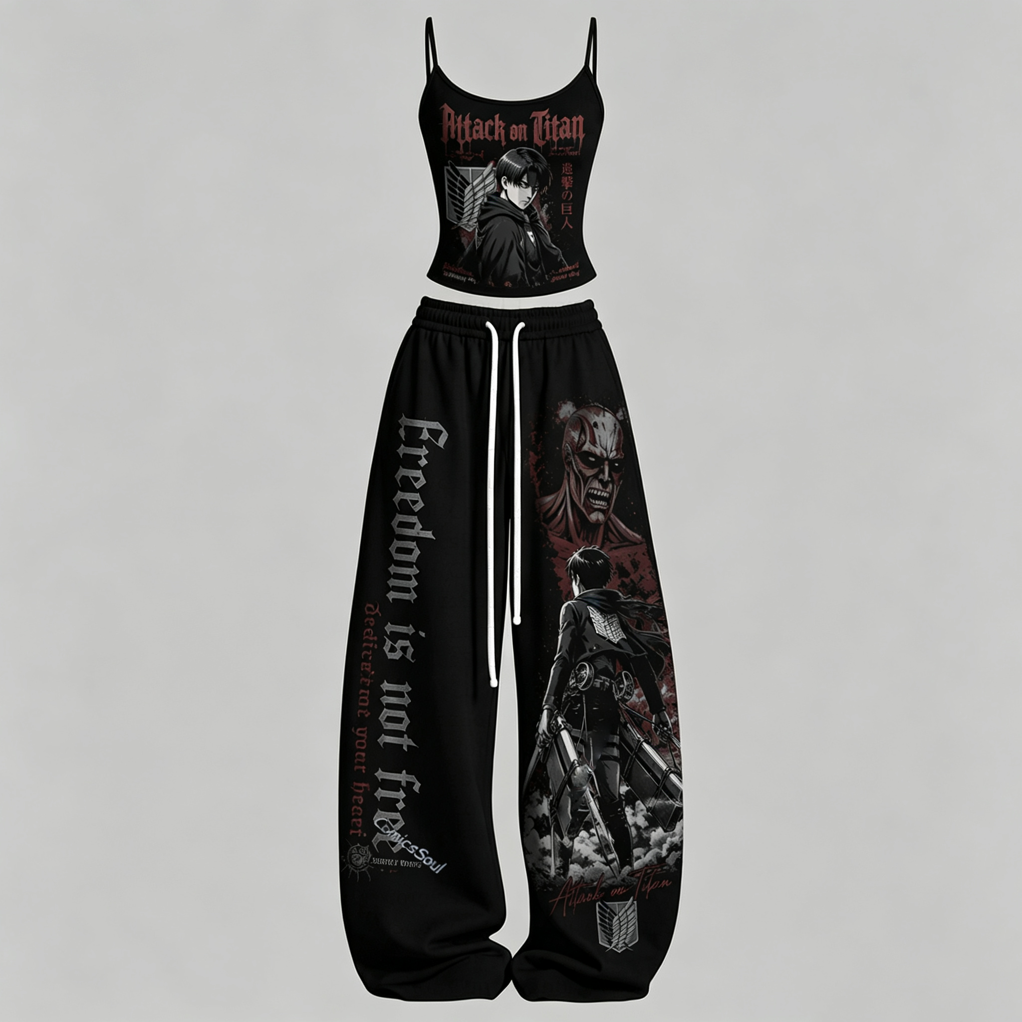 Attack on Titan Top & Elasticated Trousers Two-Piece Set