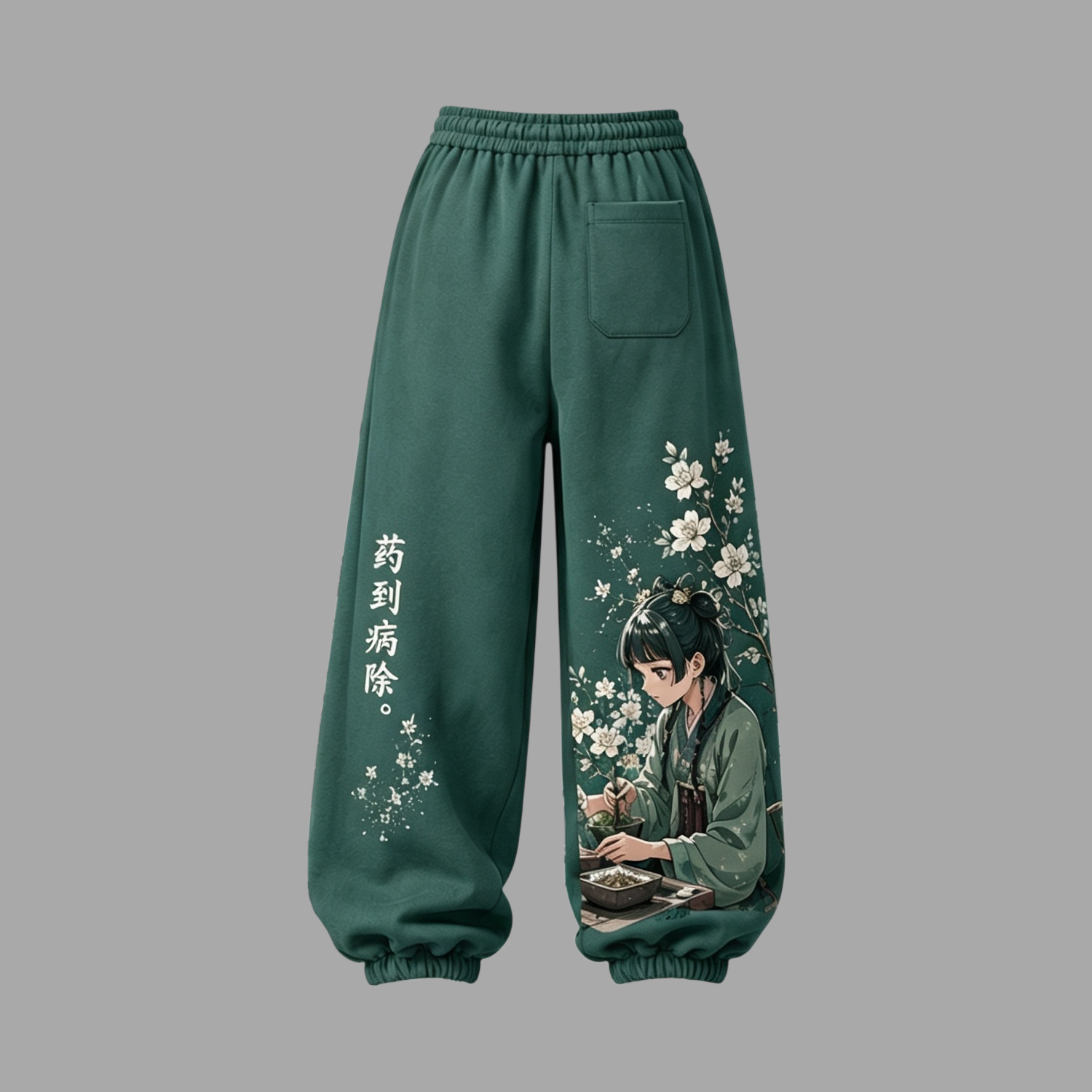 The Apothecary Diaries Women's Cropped Long Sleeve Hoodie & High Waist Jogger Pants 2 Piece Tracksuit Set