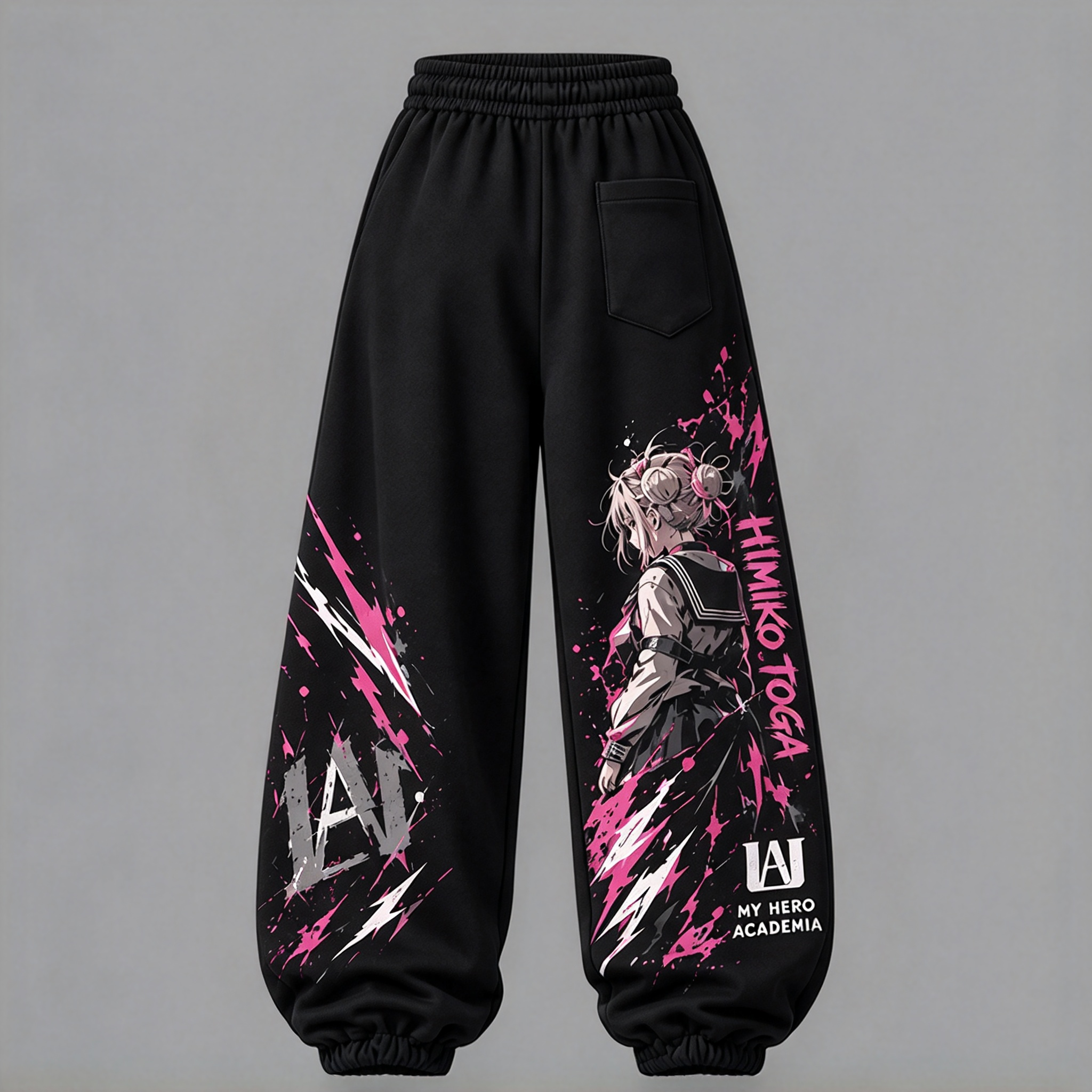 My Hero Academia Women's Cropped Long Sleeve Hoodie & High Waist Jogger Pants 2 Piece Tracksuit Set