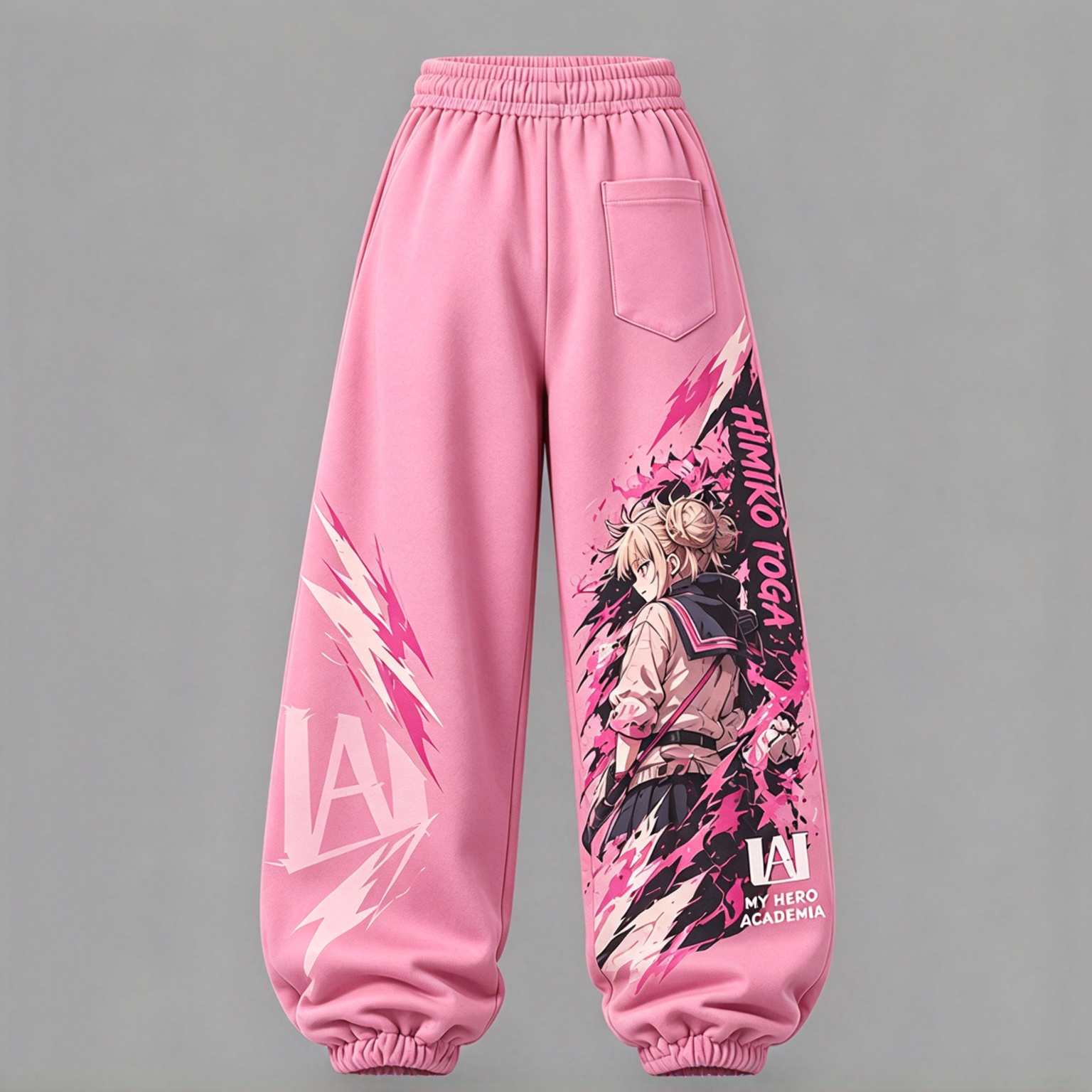 My Hero Academia Women's Cropped Long Sleeve Hoodie & High Waist Jogger Pants 2 Piece Tracksuit Set