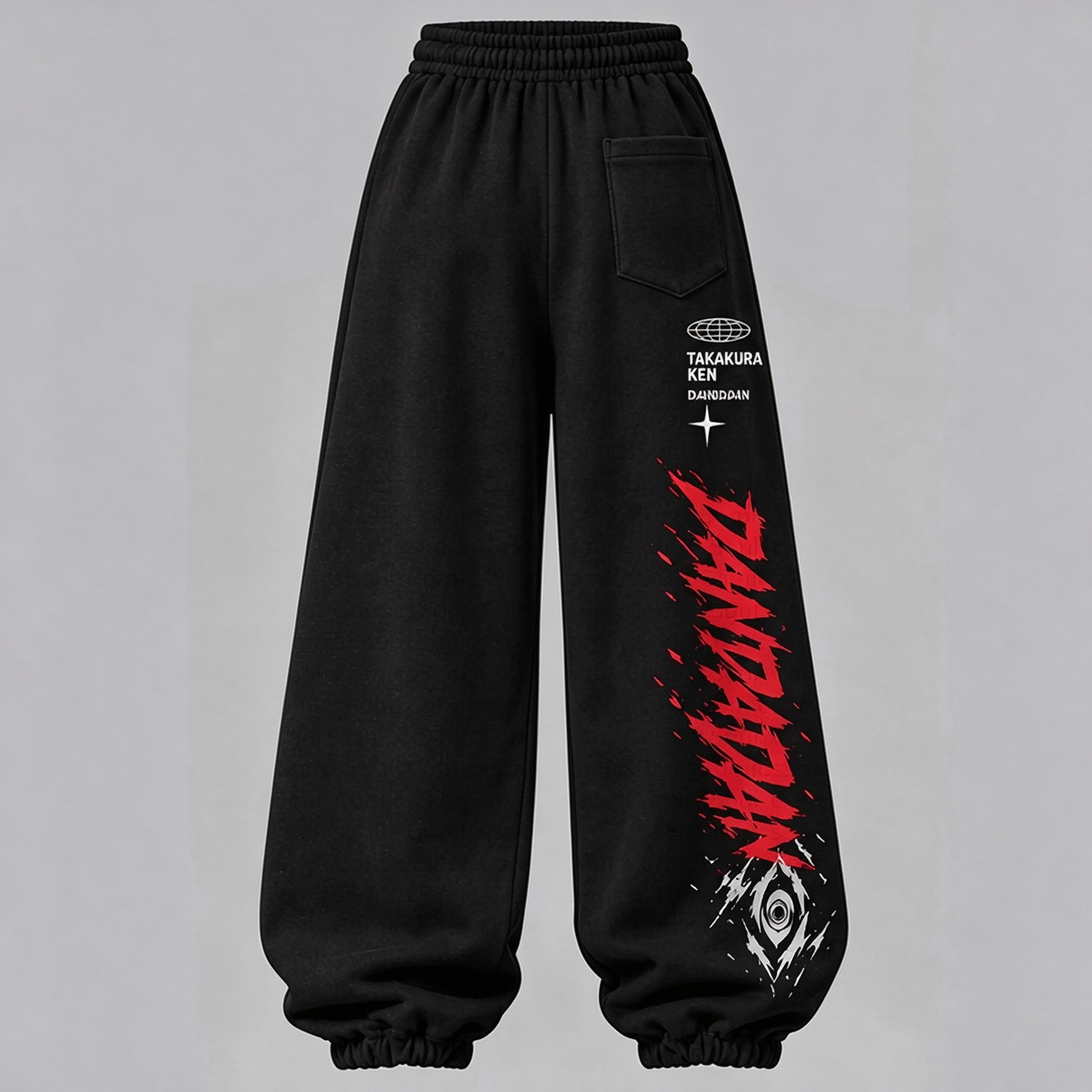 Dandadan Women's Cropped Long Sleeve Hoodie & High Waist Jogger Pants 2 Piece Tracksuit Set