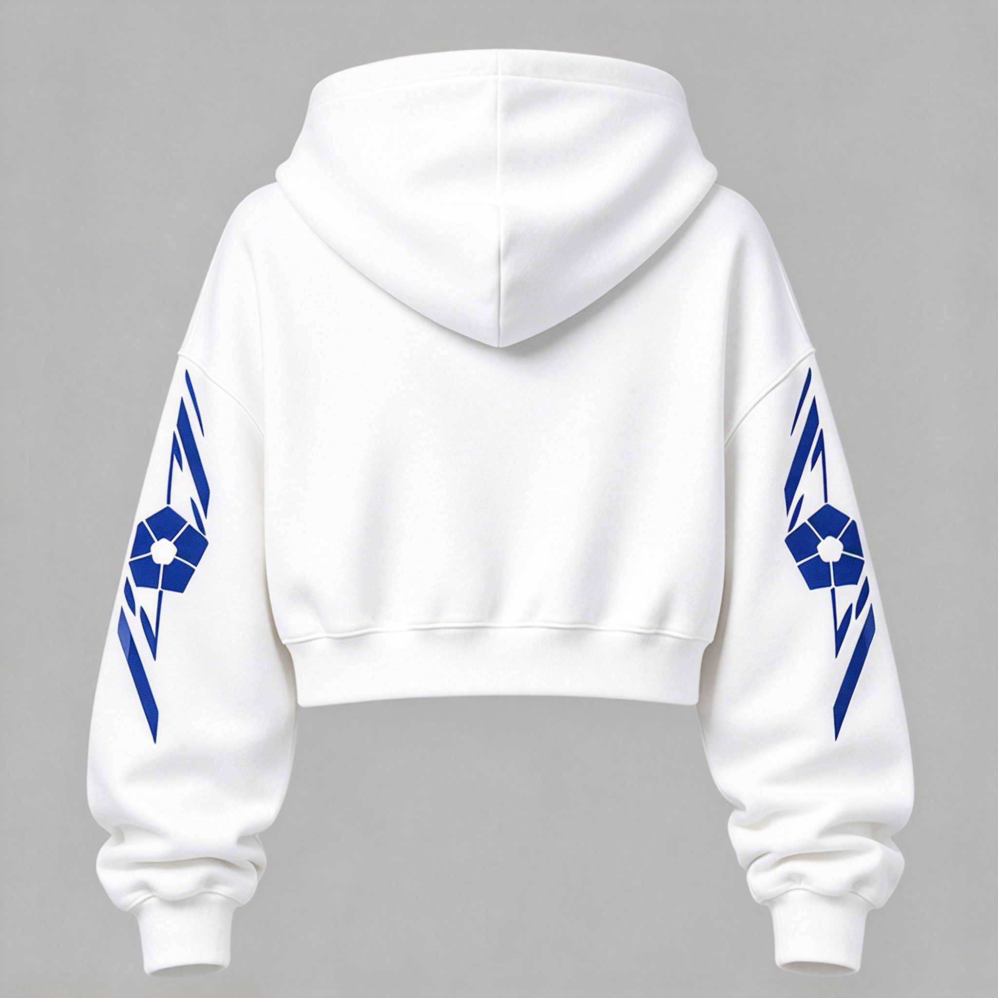 BLUE LOCK Women's Cropped Long Sleeve Hoodie & High Waist Jogger Pants 2 Piece Tracksuit Set