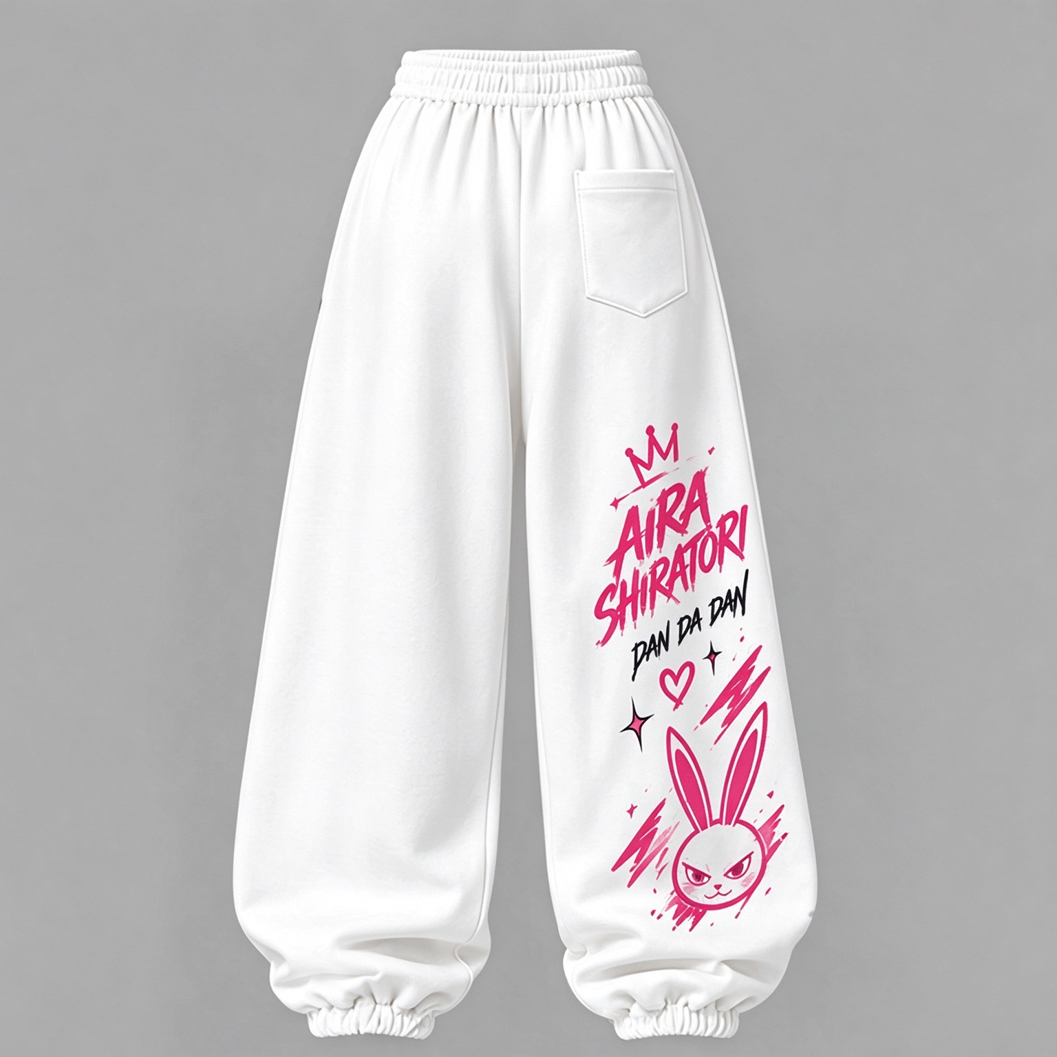 Dandadan Women's Cropped Long Sleeve Hoodie & High Waist Jogger Pants 2 Piece Tracksuit Set