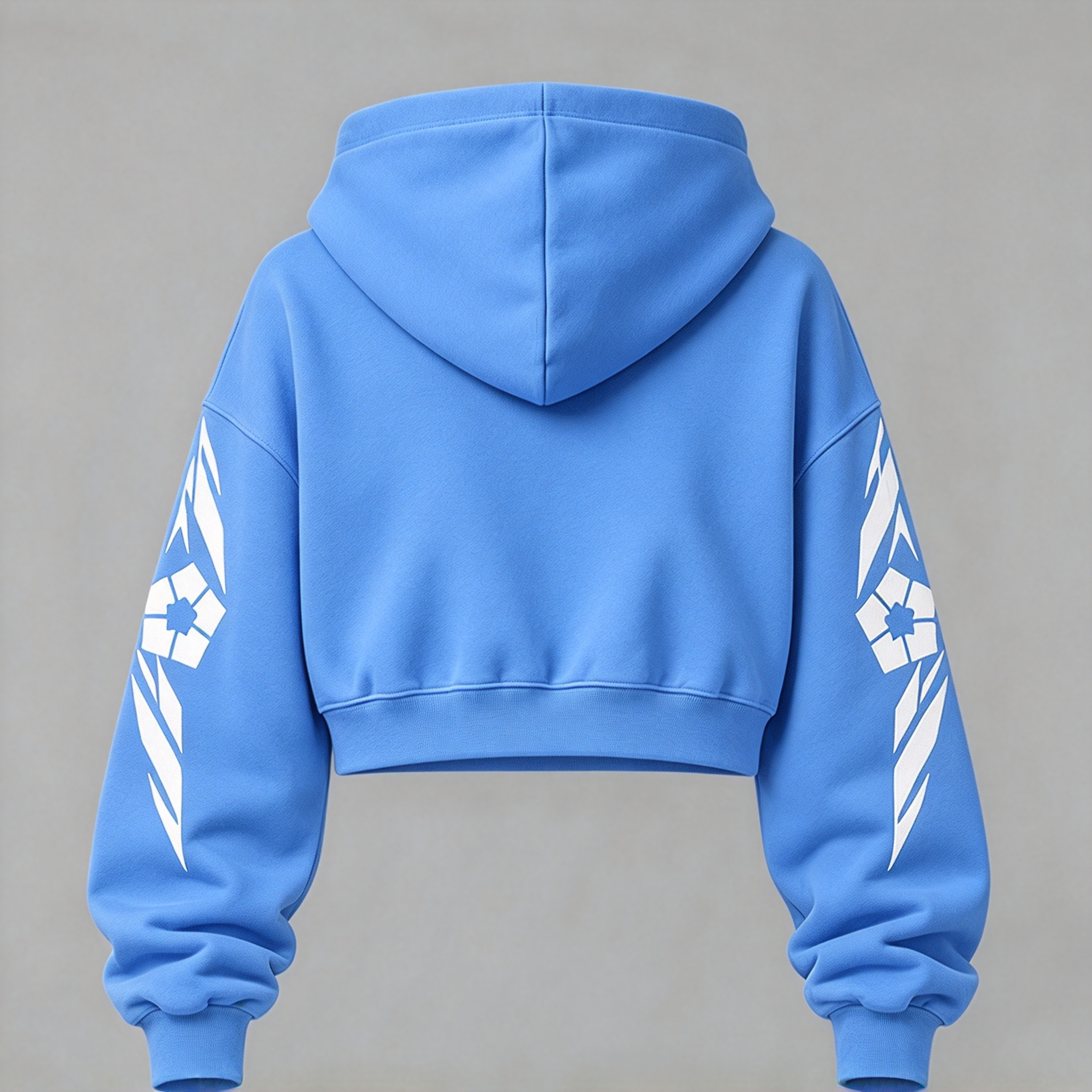 BLUE LOCK Women's Cropped Long Sleeve Hoodie & High Waist Jogger Pants 2 Piece Tracksuit Set