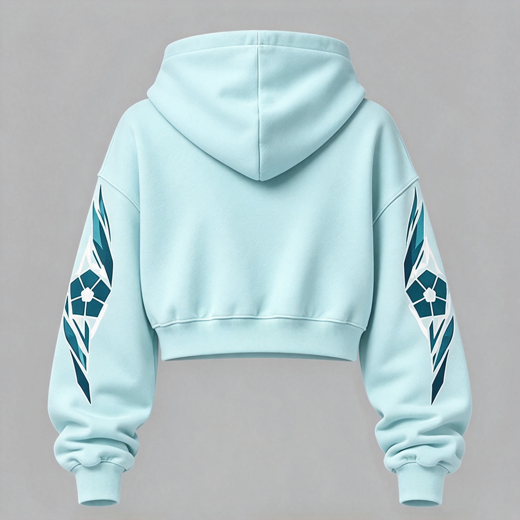 BLUE LOCK Women's Cropped Long Sleeve Hoodie & High Waist Jogger Pants 2 Piece Tracksuit Set