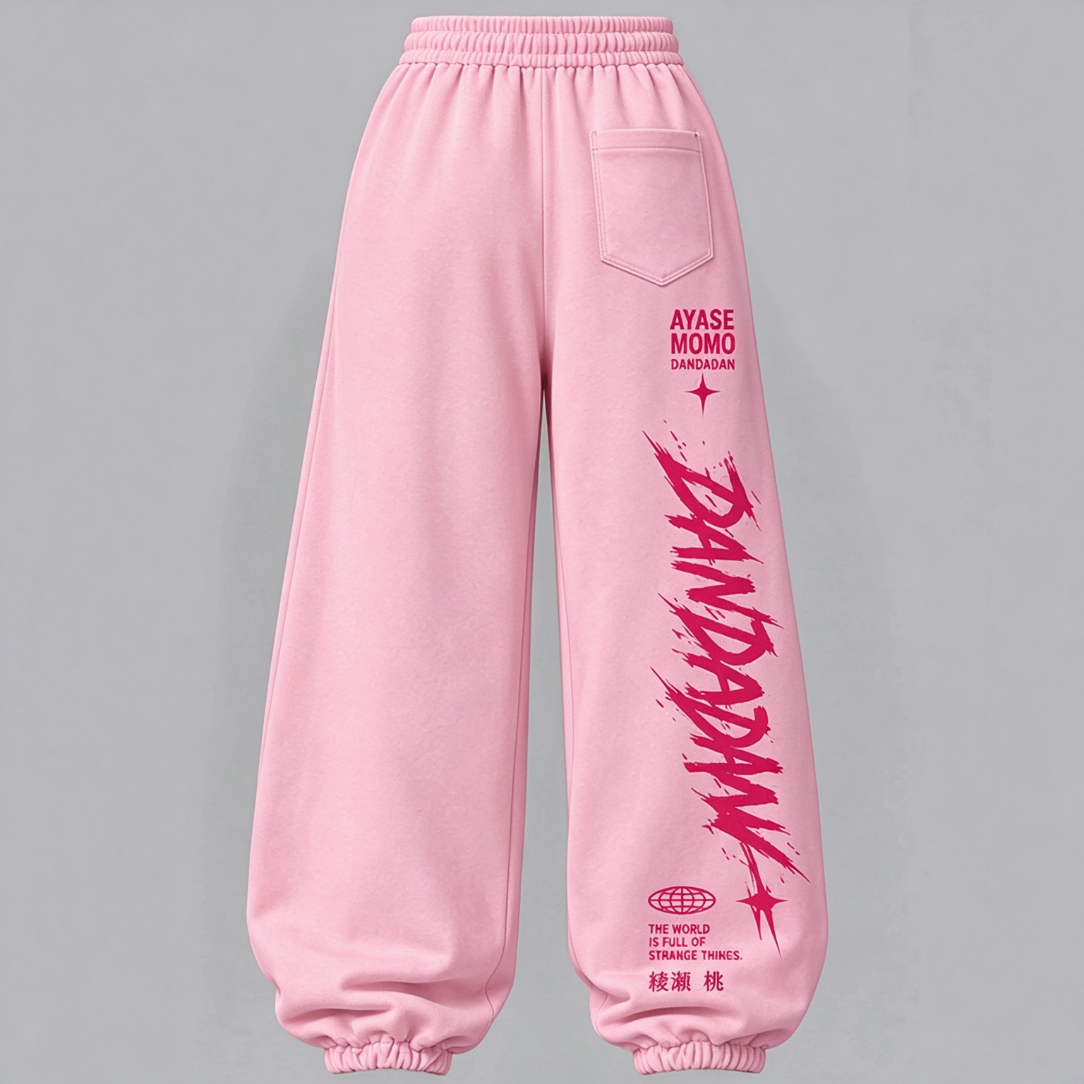Dandadan Women's Cropped Long Sleeve Hoodie & High Waist Jogger Pants 2 Piece Tracksuit Set