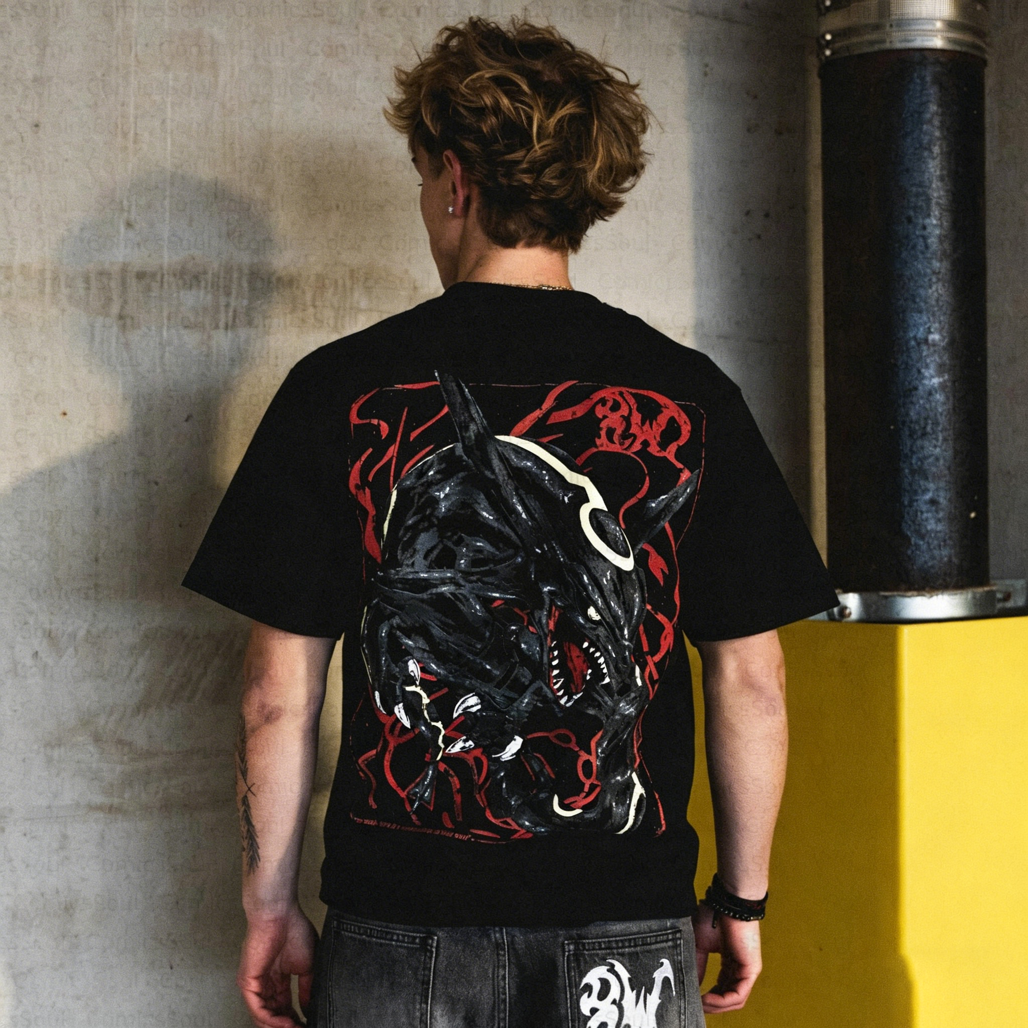 Unisex Anime EVOLVING SKIES Inspired Vintage T-Shirt