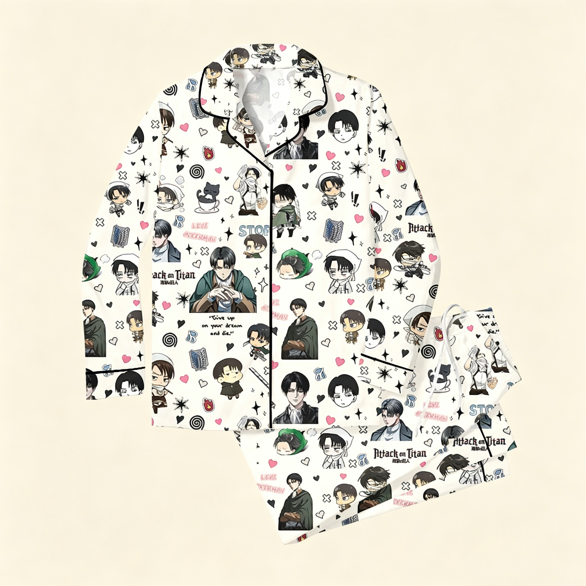 Levi Ackerman Attack on Titan Pajamas