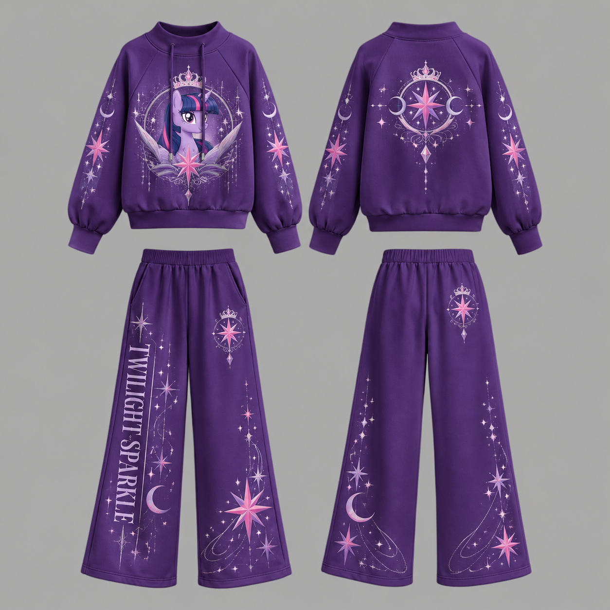My Little Pony-Twilight Sparkle  hoodie and shorts set