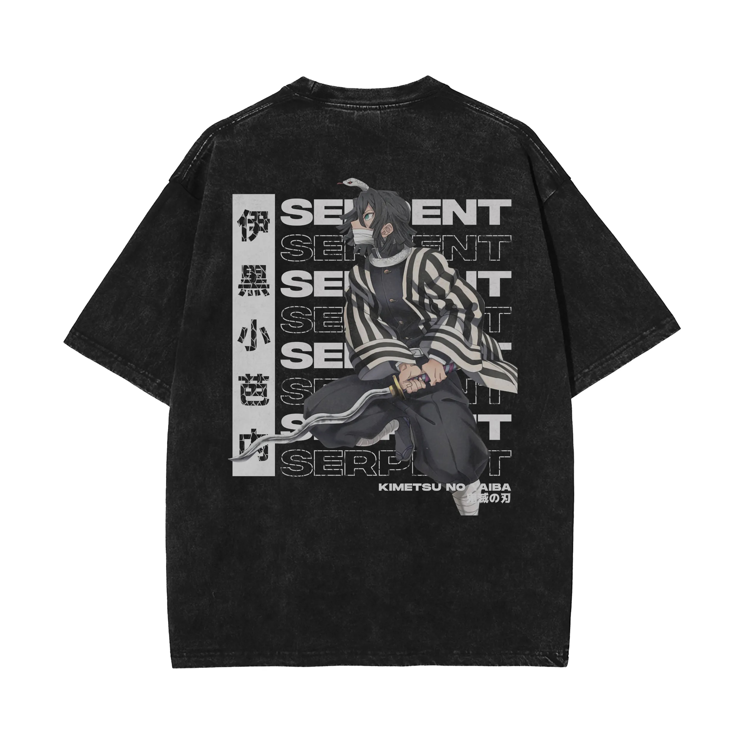 OG Obanai Iguro Vintage Oversized T-Shirt | Demon Slayer