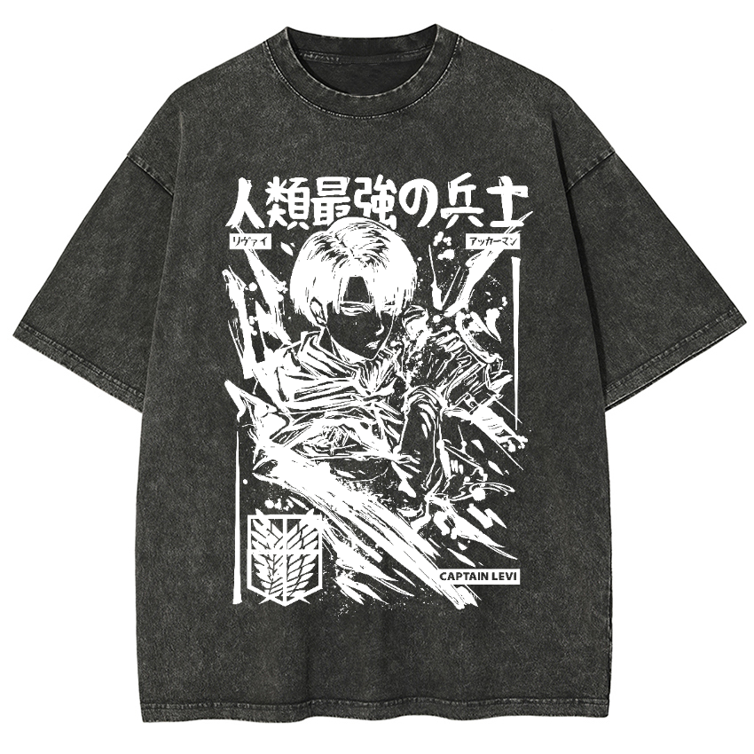 Levi Vintage Oversized T-Shirt | Attack On Titan