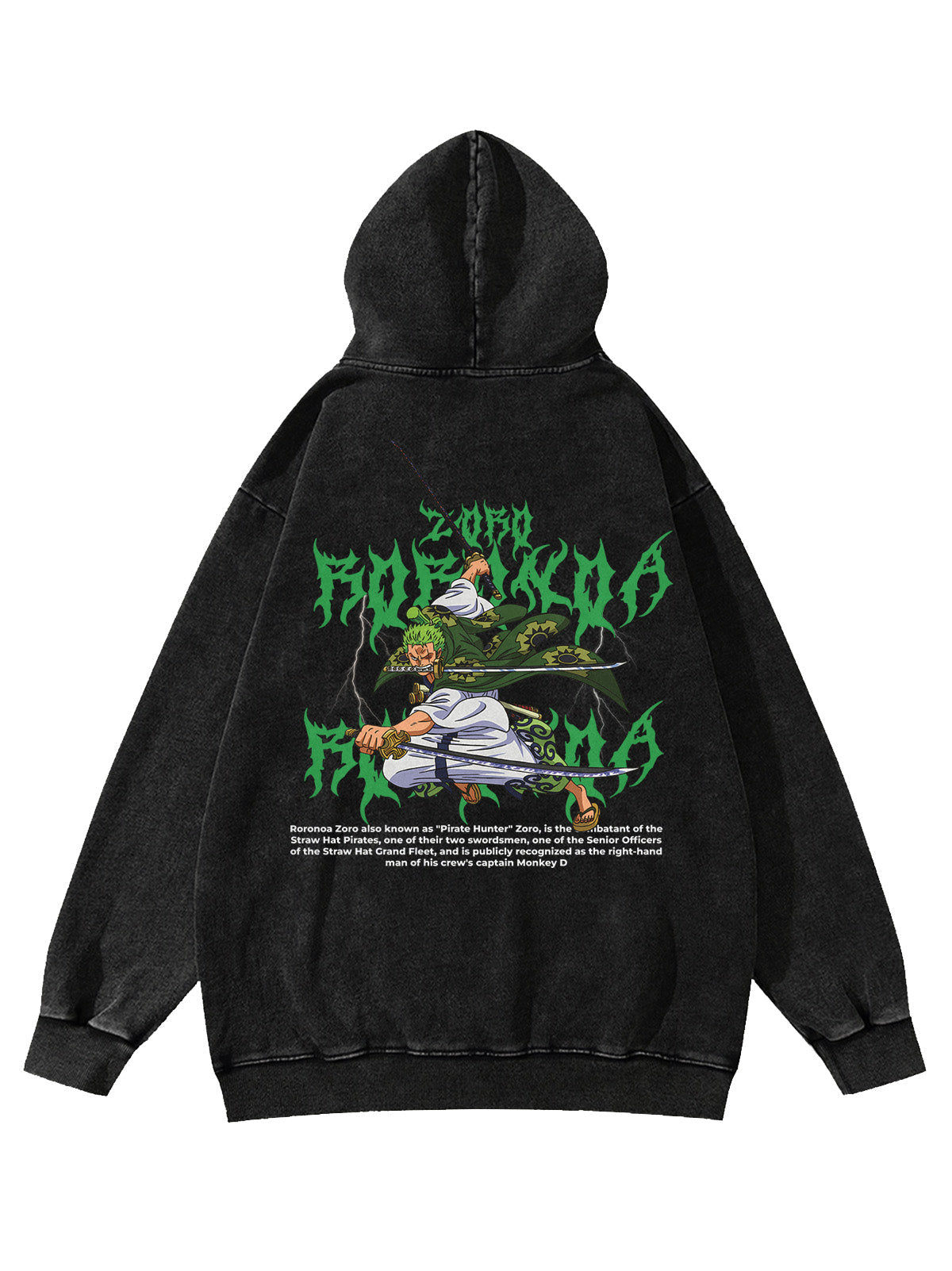 Zoro Vintage Washed Hoodie