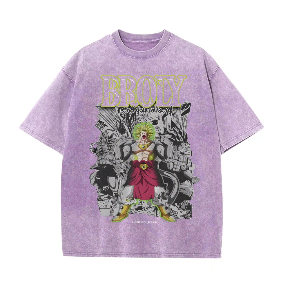 Broly Vintage Oversized T-Shirt | Dragon Ball Super