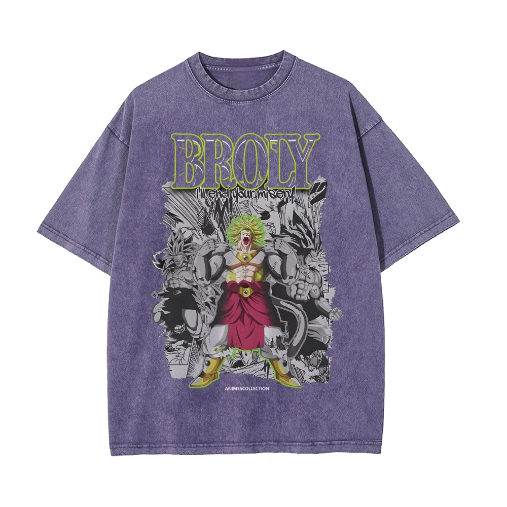 Broly Vintage Oversized T-Shirt | Dragon Ball Super