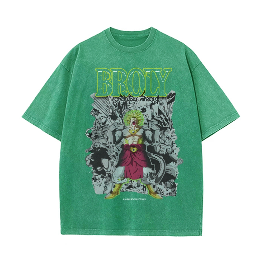 Broly Vintage Oversized T-Shirt | Dragon Ball Super