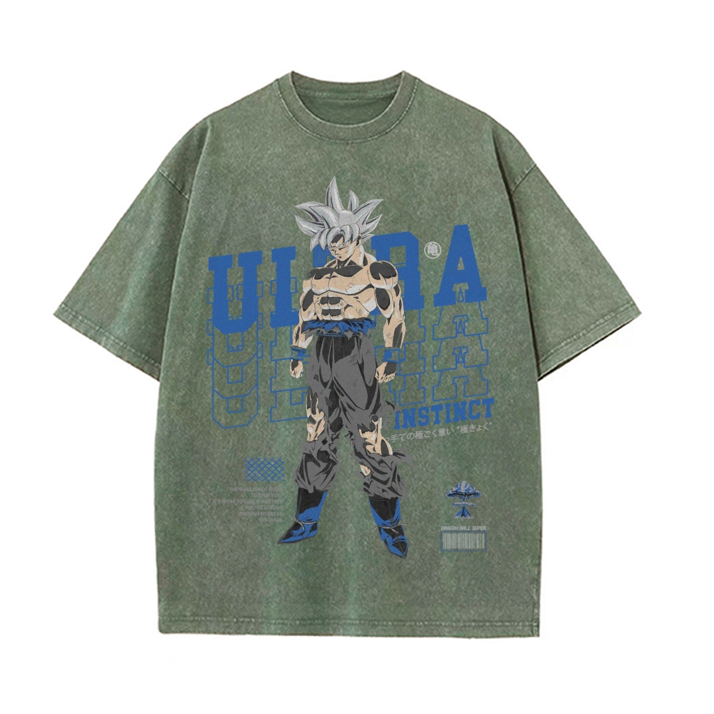Goku Ultra Vintage Oversized T-Shirt | Dragon Ball Super