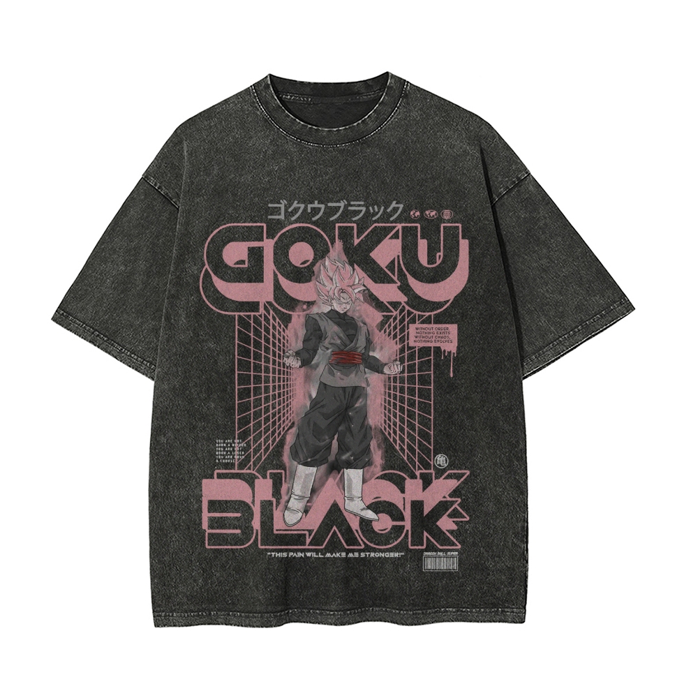 Goku Black Vintage Oversized T-Shirt | Dragon Ball Super