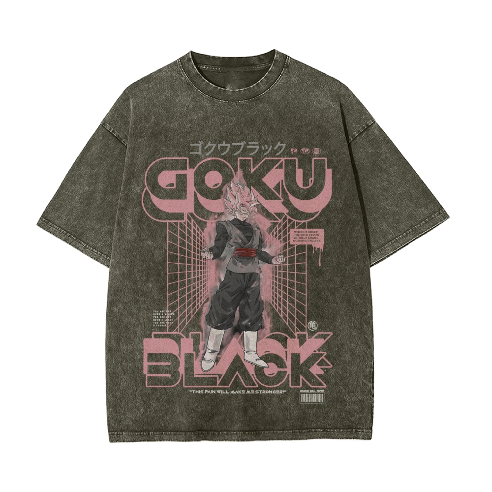 Goku Black Vintage Oversized T-Shirt | Dragon Ball Super