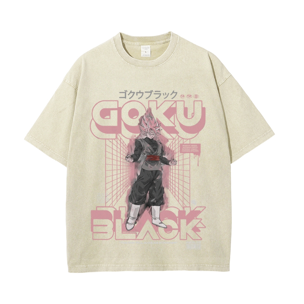 Goku Black Vintage Oversized T-Shirt | Dragon Ball Super