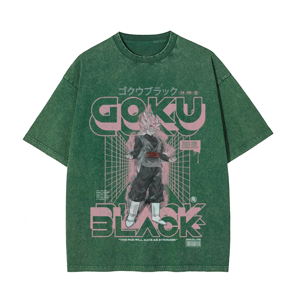 Goku Black Vintage Oversized T-Shirt | Dragon Ball Super