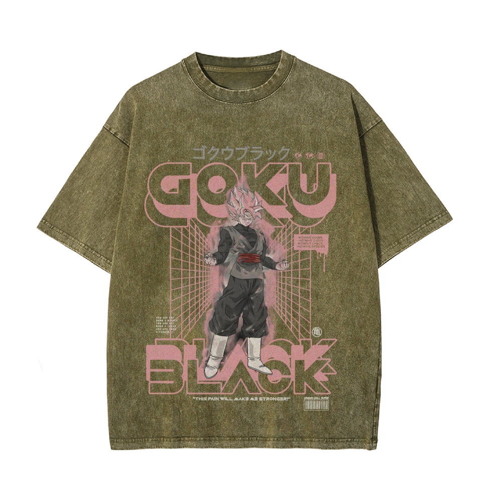 Goku Black Vintage Oversized T-Shirt | Dragon Ball Super