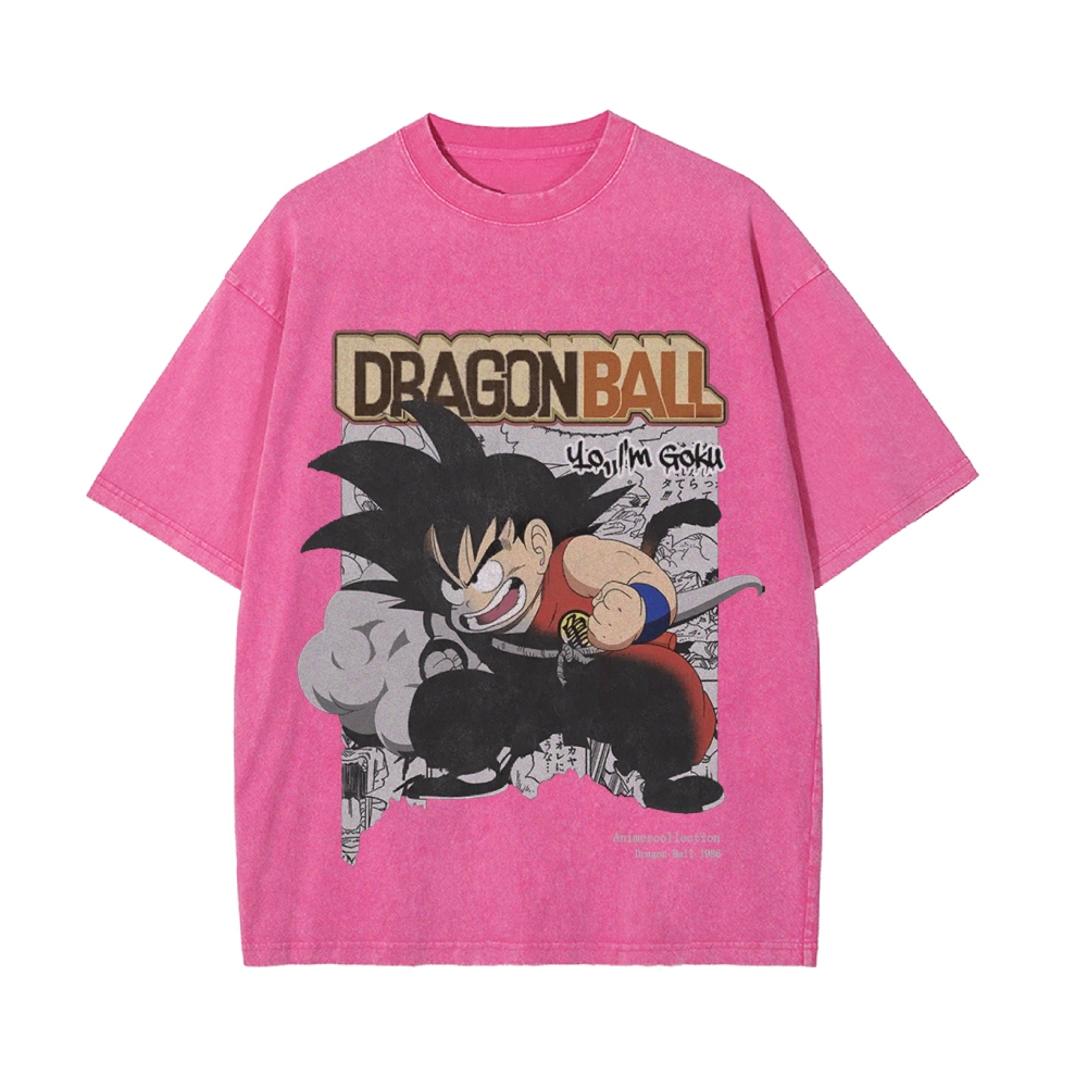Kid Goku Vintage Oversized T-Shirt | Dragon Ball Super
