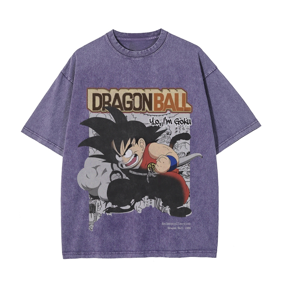Kid Goku Vintage Oversized T-Shirt | Dragon Ball Super