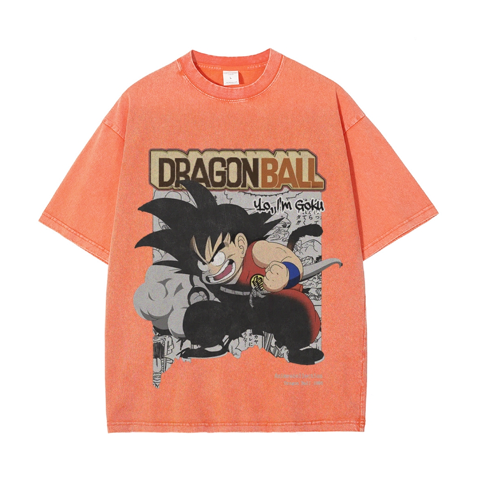 Kid Goku Vintage Oversized T-Shirt | Dragon Ball Super