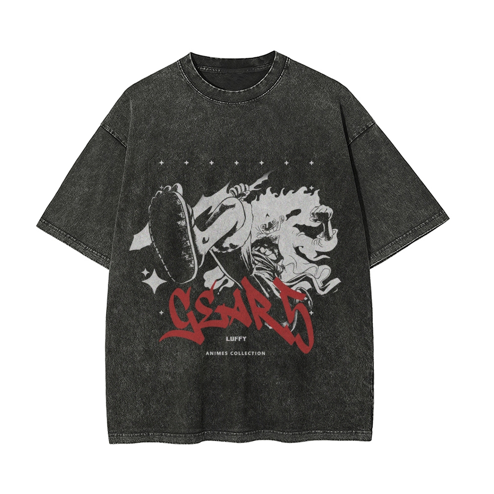 Luffy Vintage Oversized T-Shirt | One Piece