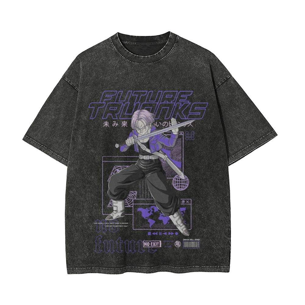Future Trunks Vintage Oversized T-Shirt | Dragon Ball Super
