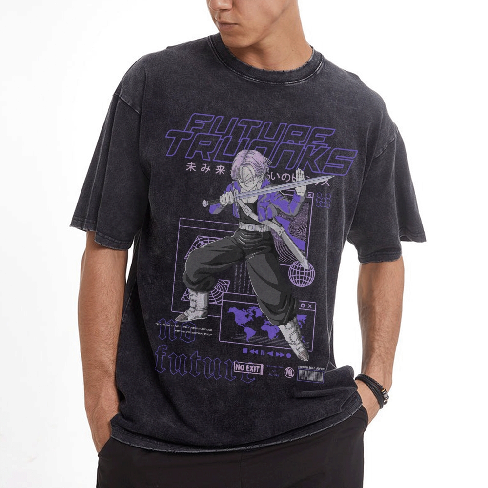 Future Trunks Vintage Oversized T-Shirt | Dragon Ball Super