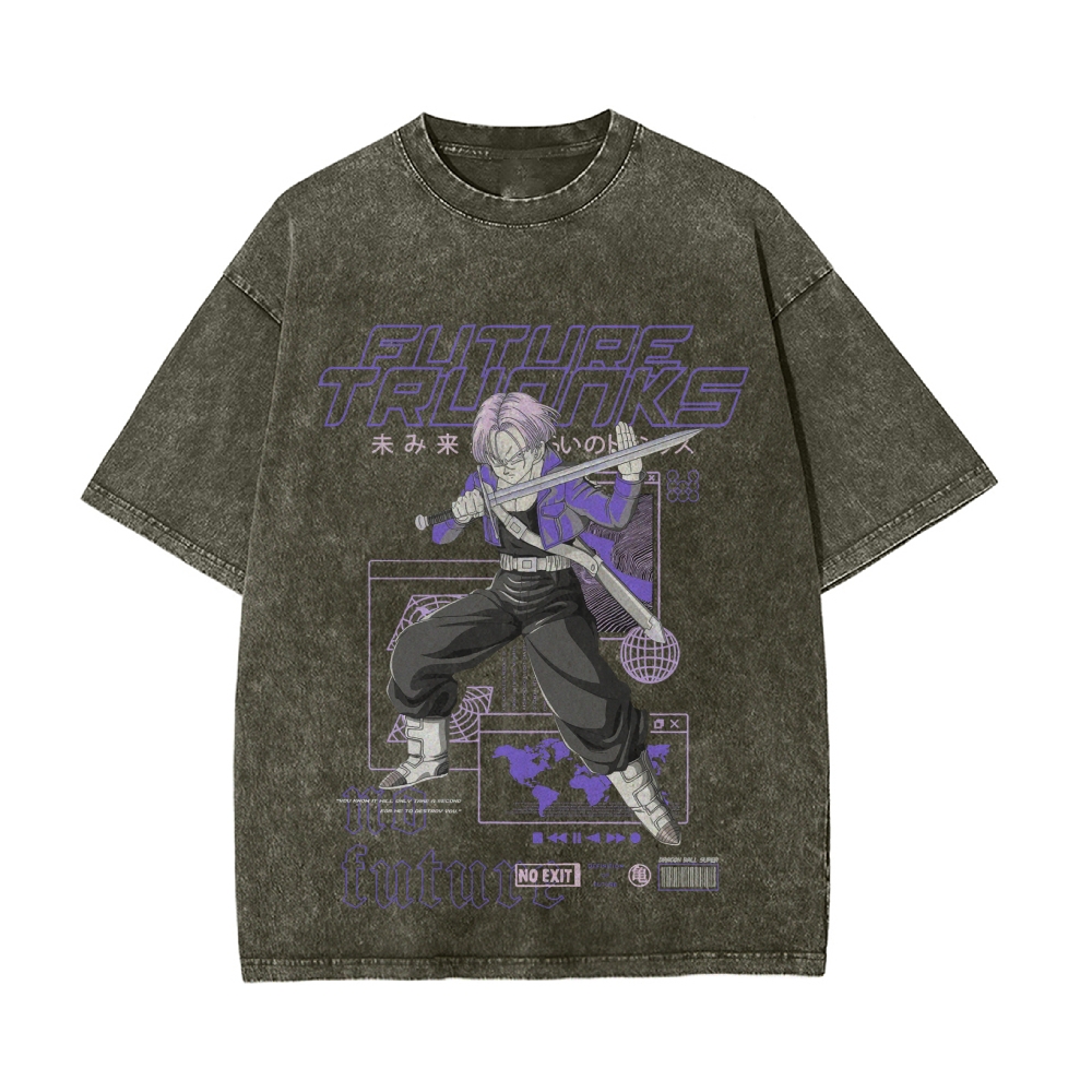 Future Trunks Vintage Oversized T-Shirt | Dragon Ball Super