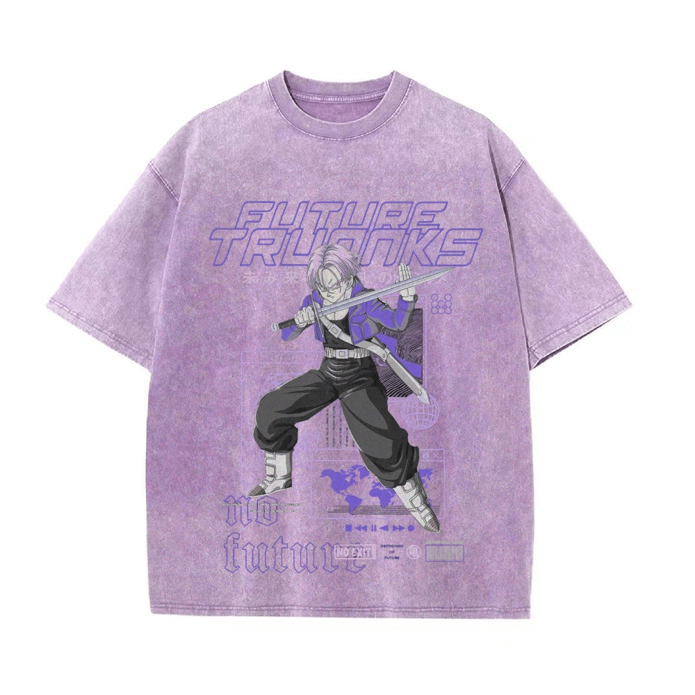 Future Trunks Vintage Oversized T-Shirt | Dragon Ball Super