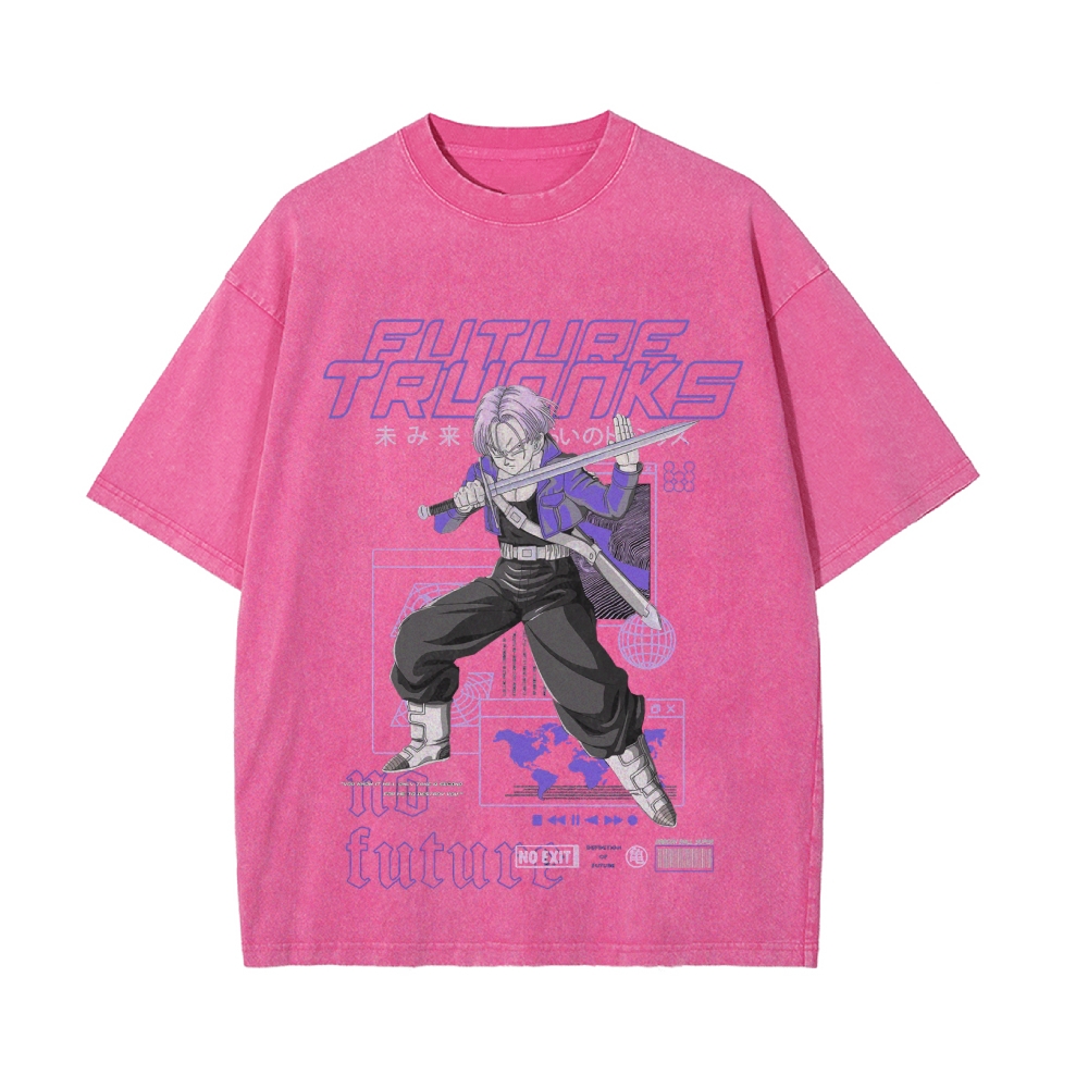Future Trunks Vintage Oversized T-Shirt | Dragon Ball Super