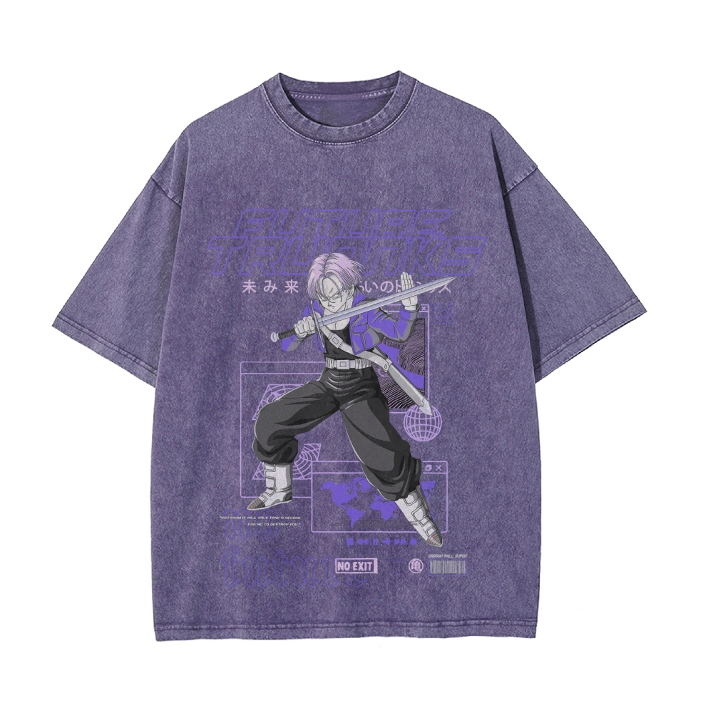 Future Trunks Vintage Oversized T-Shirt | Dragon Ball Super