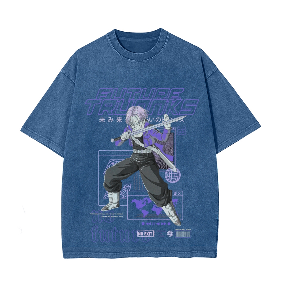Future Trunks Vintage Oversized T-Shirt | Dragon Ball Super