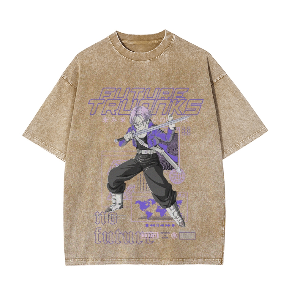 Future Trunks Vintage Oversized T-Shirt | Dragon Ball Super