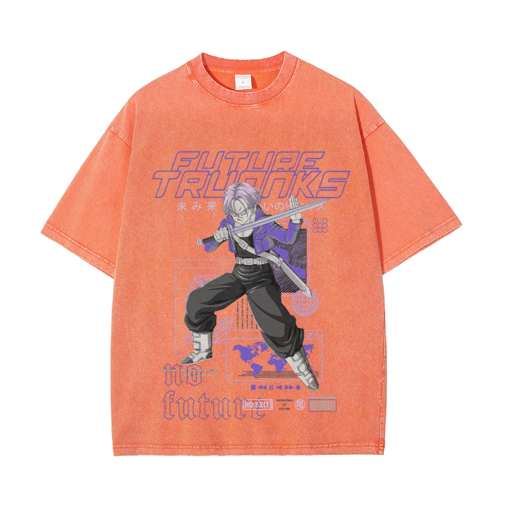 Future Trunks Vintage Oversized T-Shirt | Dragon Ball Super